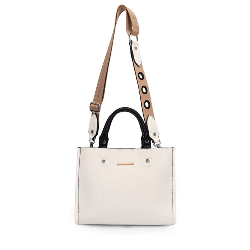 Bolsa Satchel Mdia Off White Wj Acessrios  - Foto 2