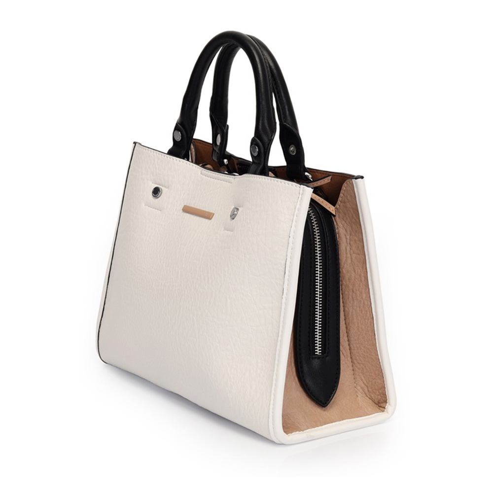 Bolsa Satchel Mdia Off White Wj Acessrios  - Foto 4