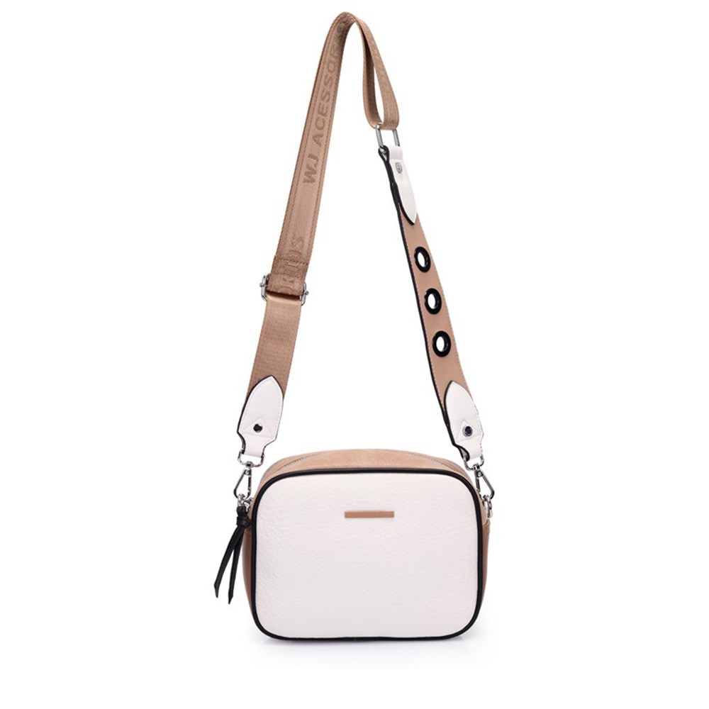 Bolsa Transversal Off White Wj Acessrios  - Foto 5