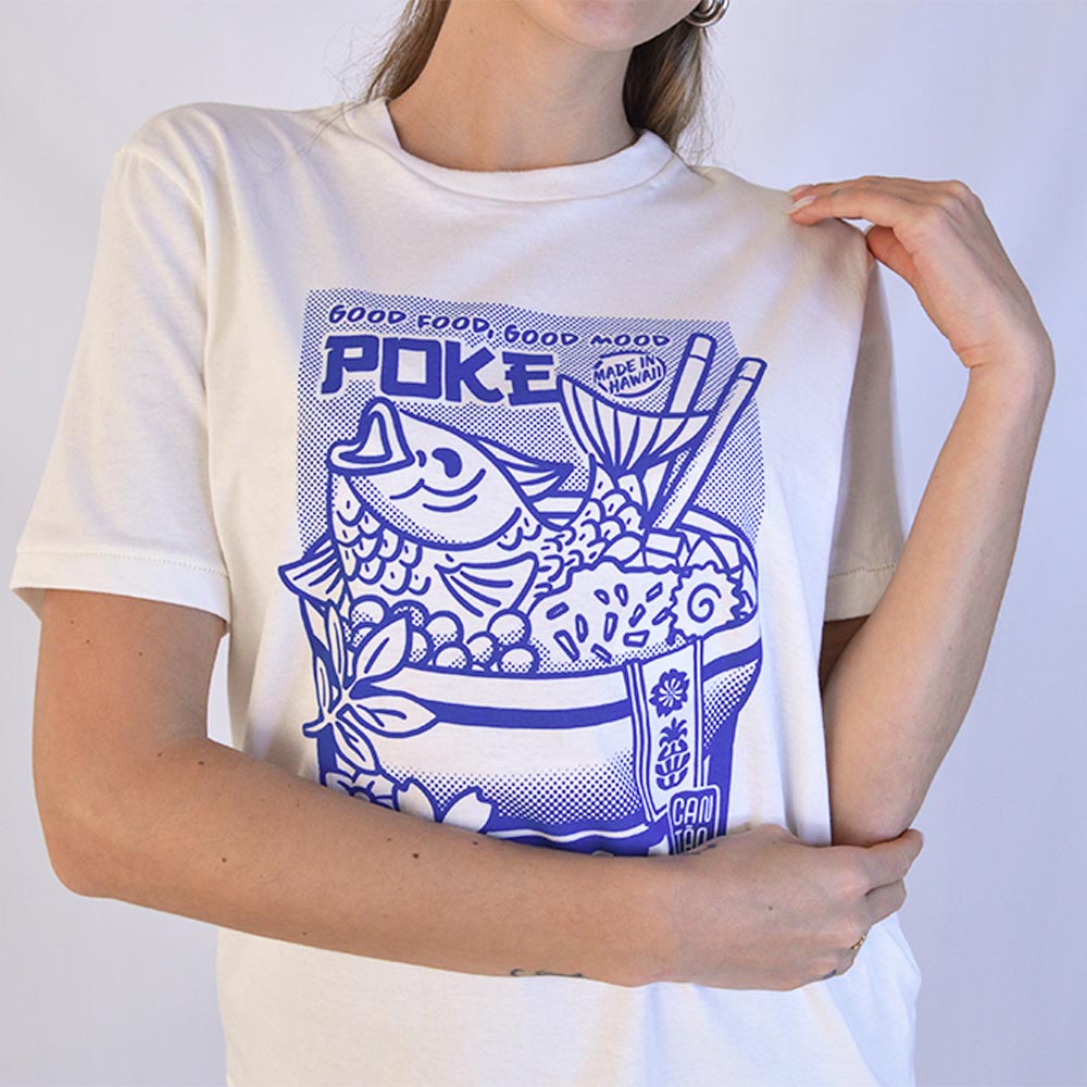 T-shirt Classic Poke Off White Canto - Foto 2