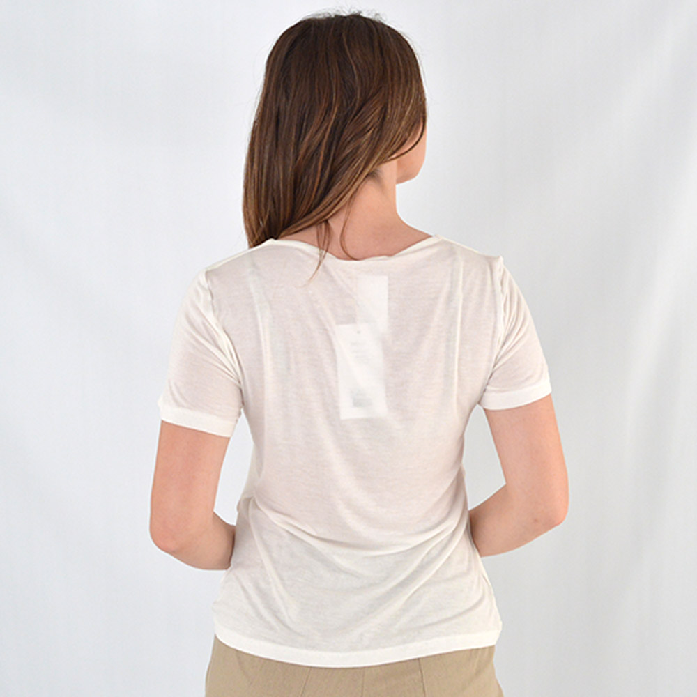 Blusa Bsica Cor Off White Declari - Foto 3