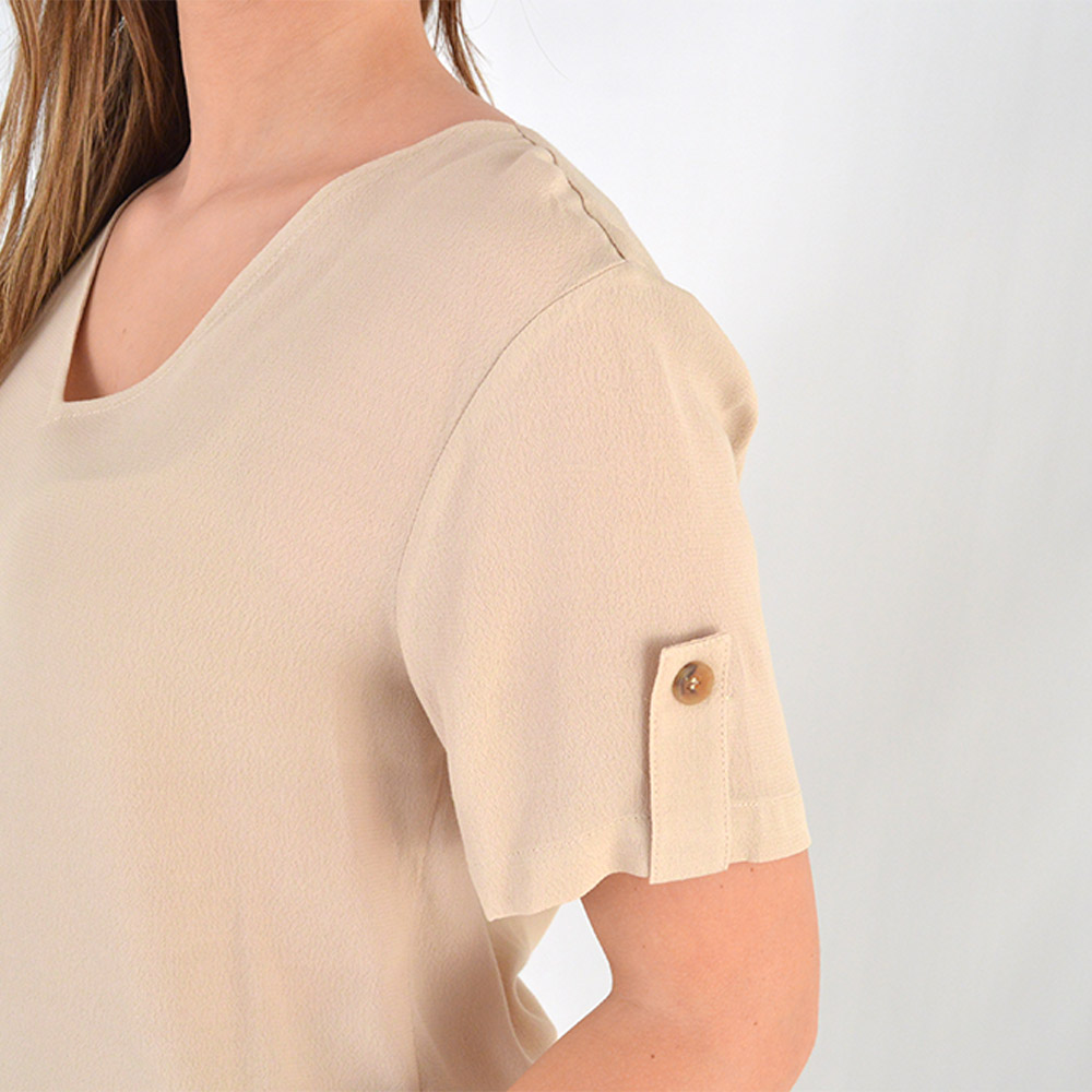 Blusa Viscose Cor Cru Citt - Foto 2