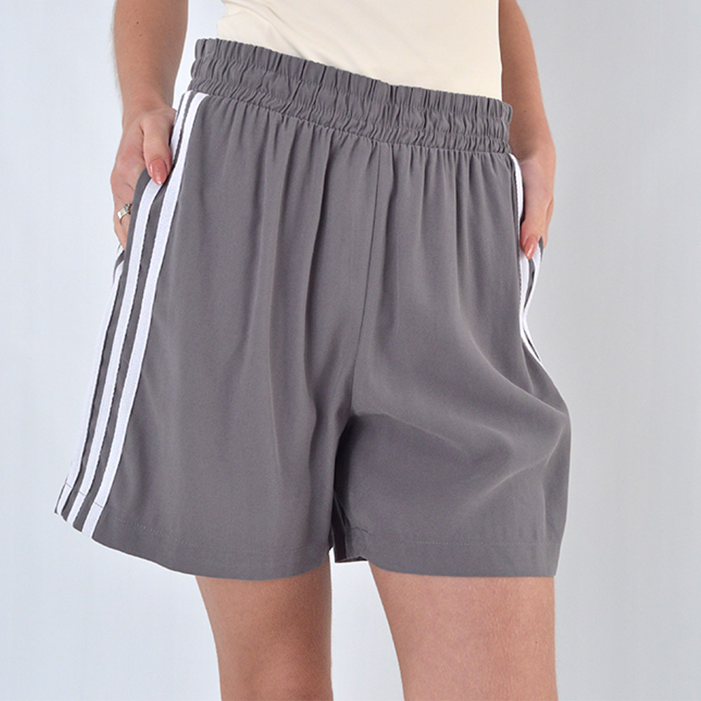 Shorts Mescla Com Listras Lateral Hush - Foto 1