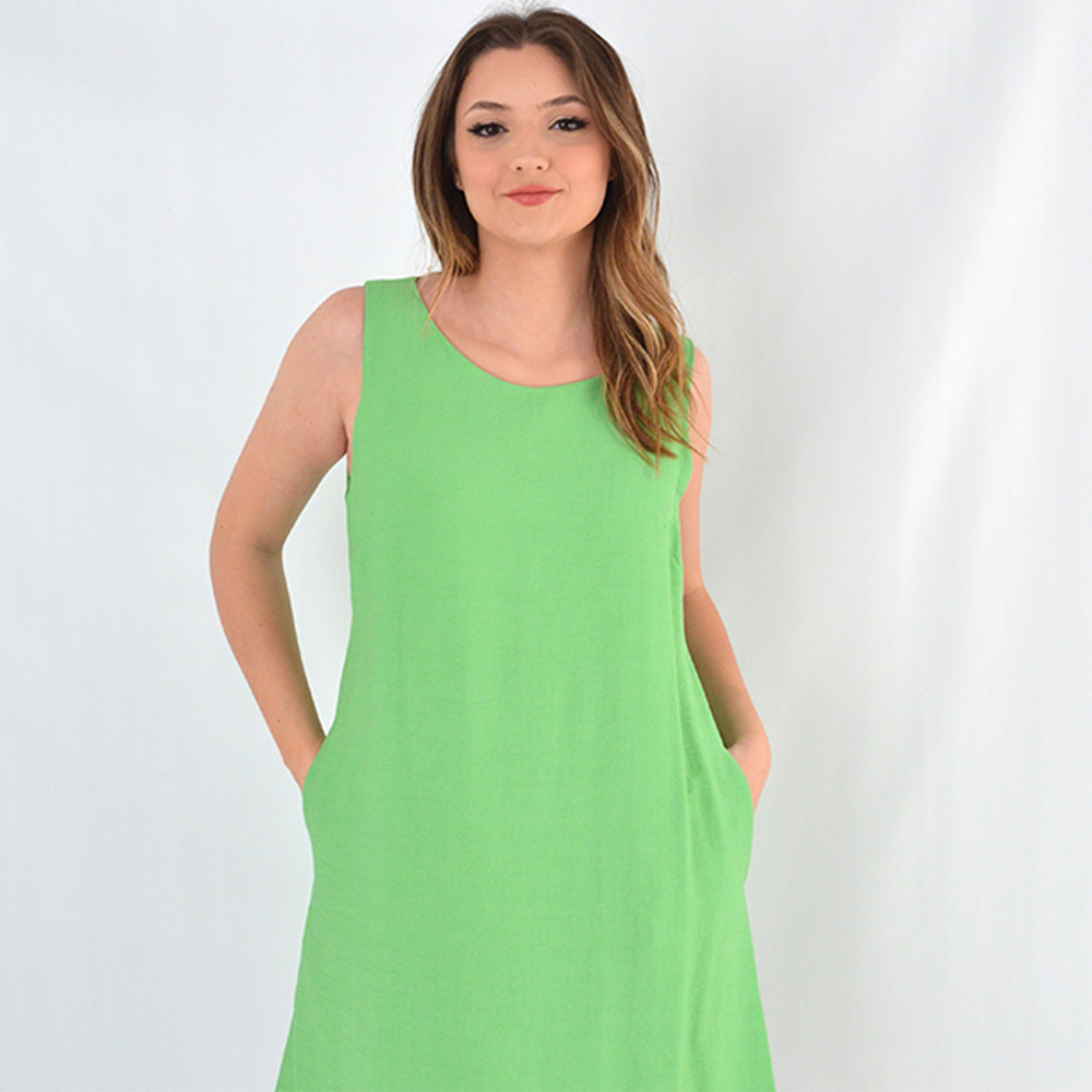 Vestido Curto Em Viscose Verde Loderro - Foto 2