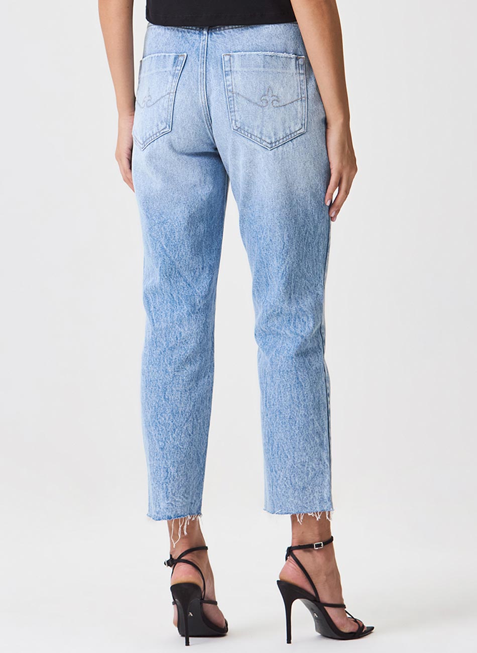 Cala Jeans Agata Satraight Cropped Flor de Lis - Foto 2