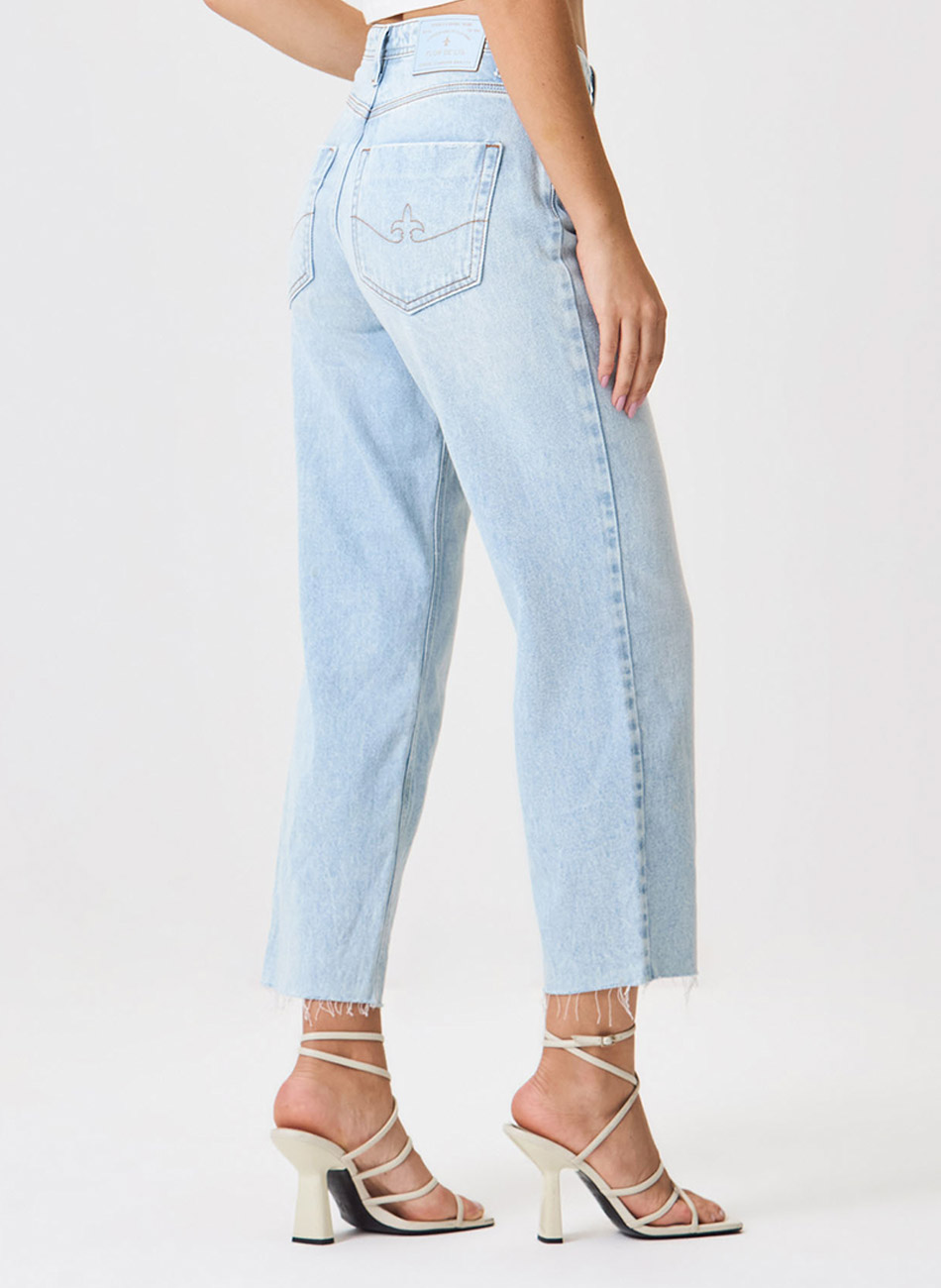 Cala Jeans Turmalina Satraight Cropped Flor de Lis - Foto 2