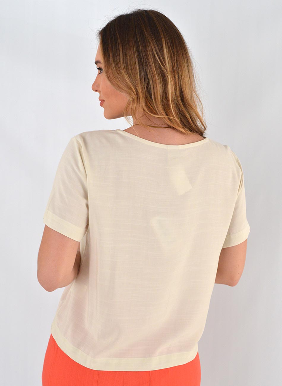 Blusa Gatos e Atos Viscose Bege - Foto 3