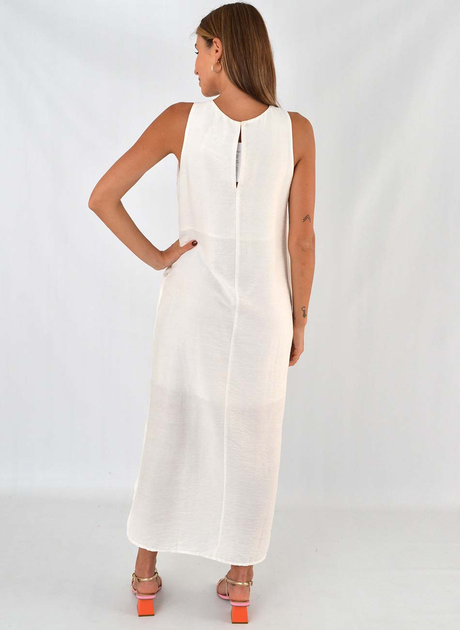 Vestido Viscose Off White Loderro - Foto 3