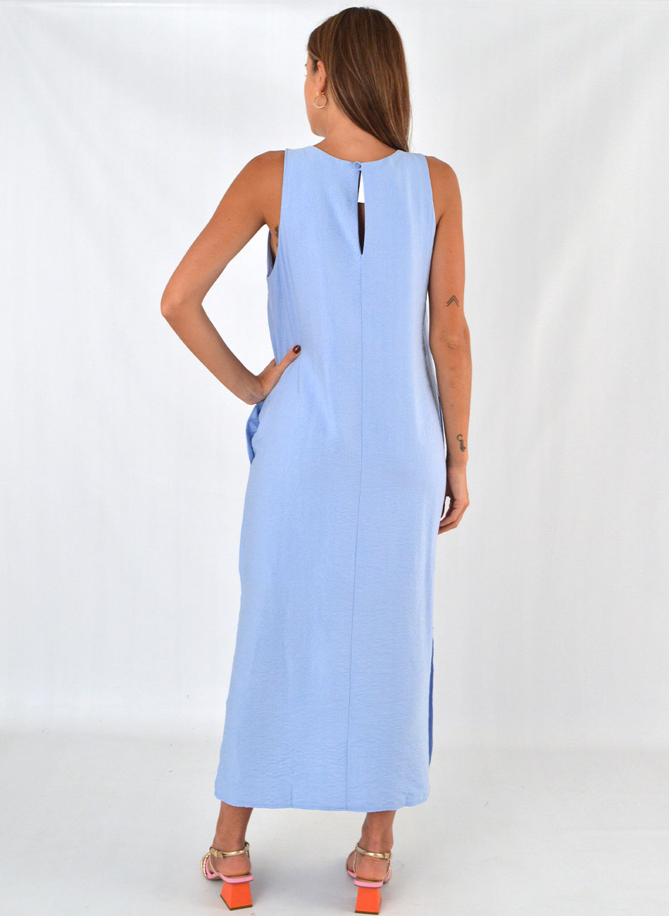 Vestido Viscose Azul Loderro - Foto 3