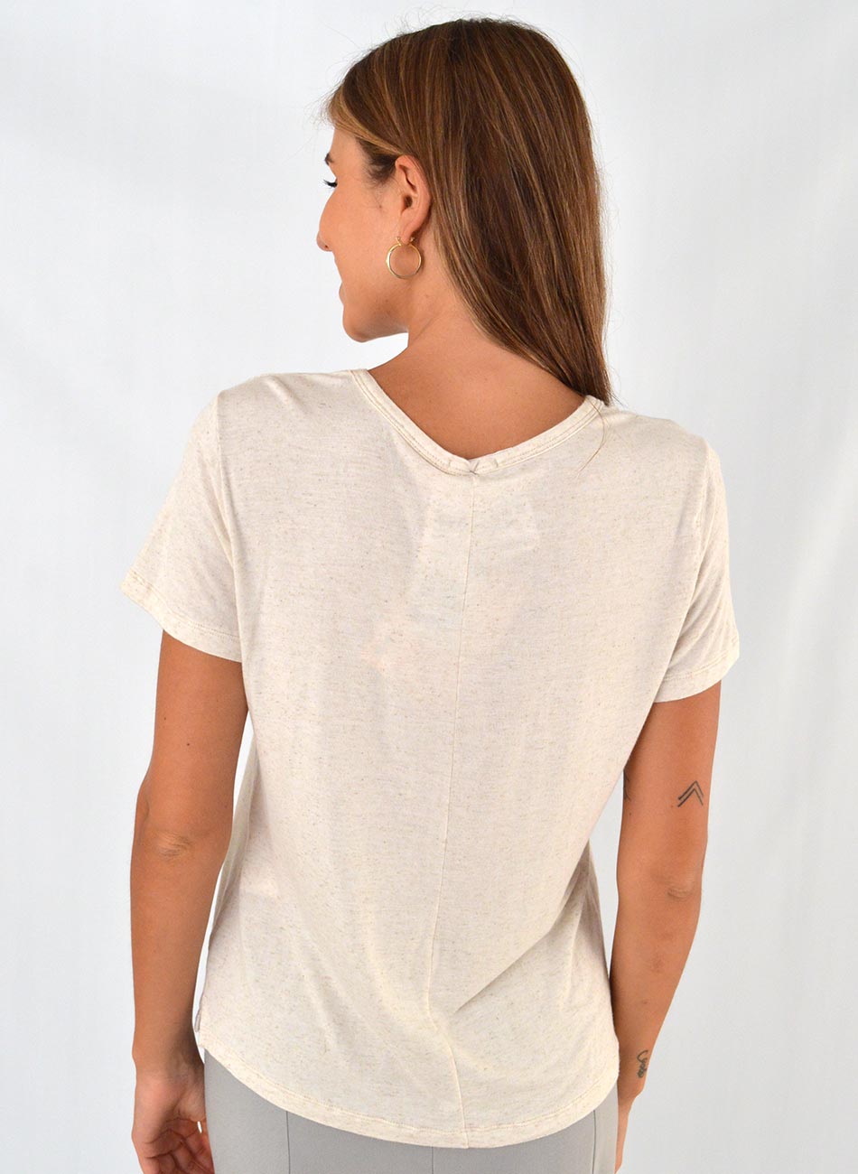 Blusa Bana Bana Viscolycra com Linho - Foto 3