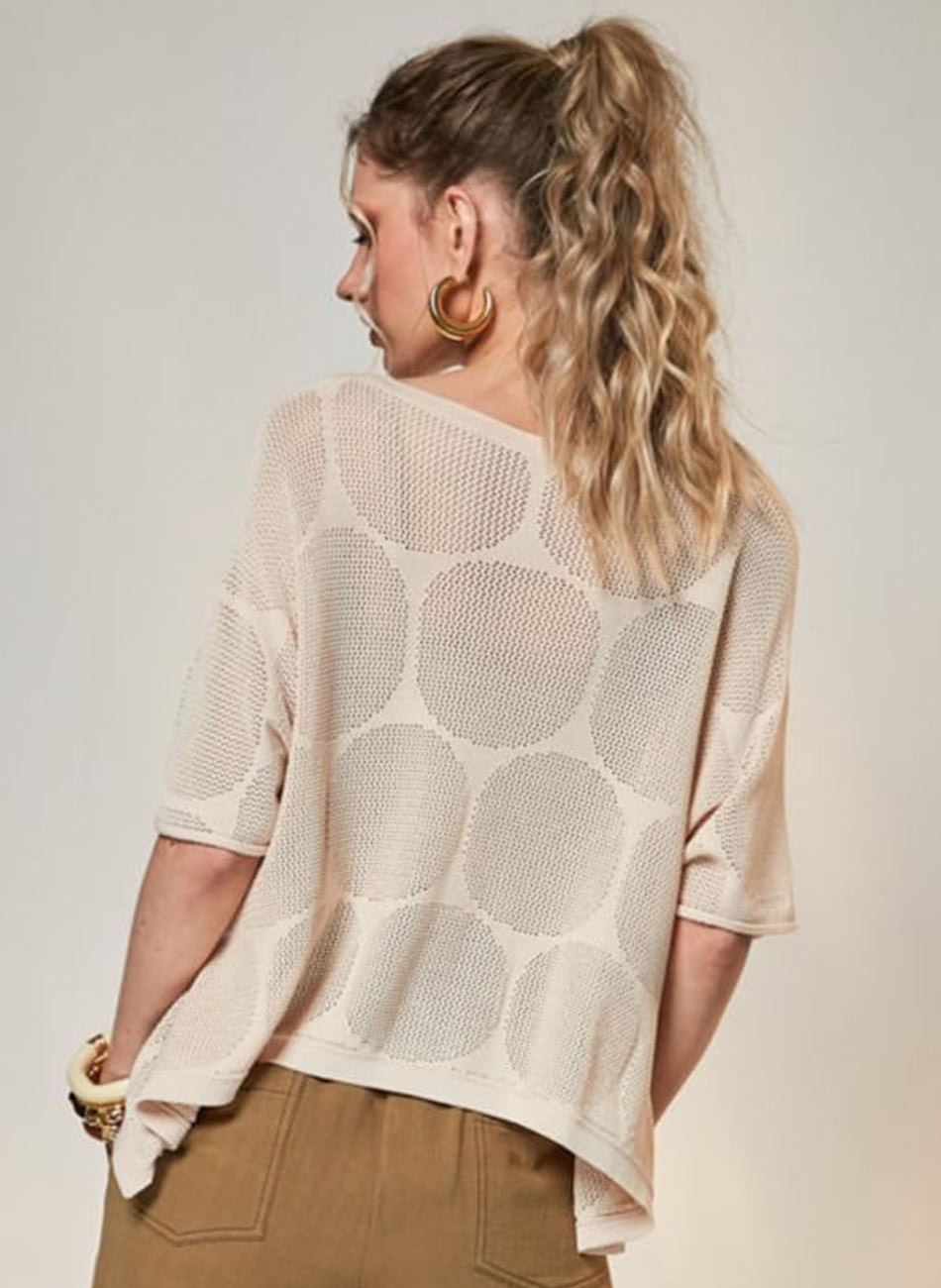 Blusa Tricot Cor Dunas Haes - Foto 3