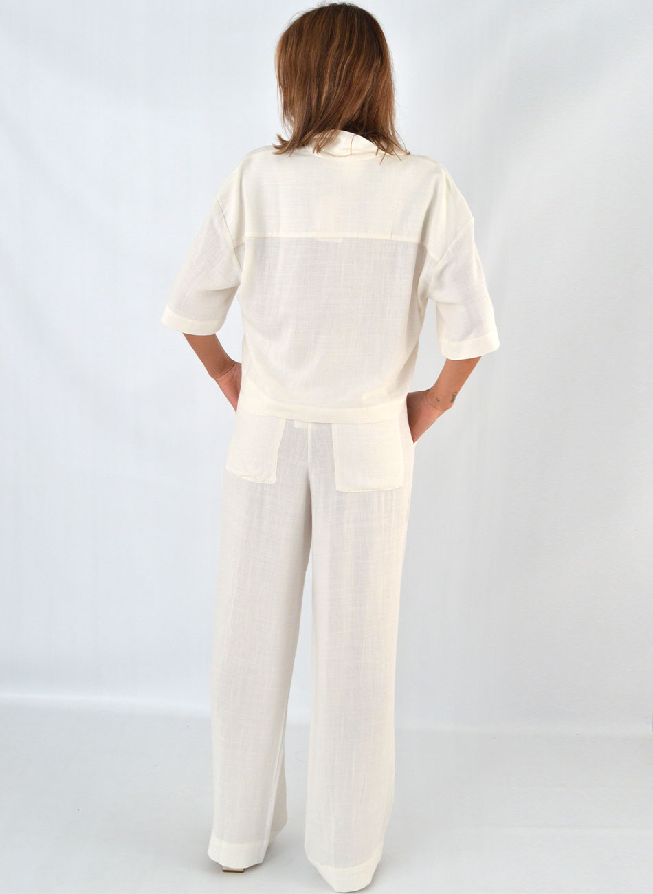 Conjunto Linho Off White Canto - Foto 4