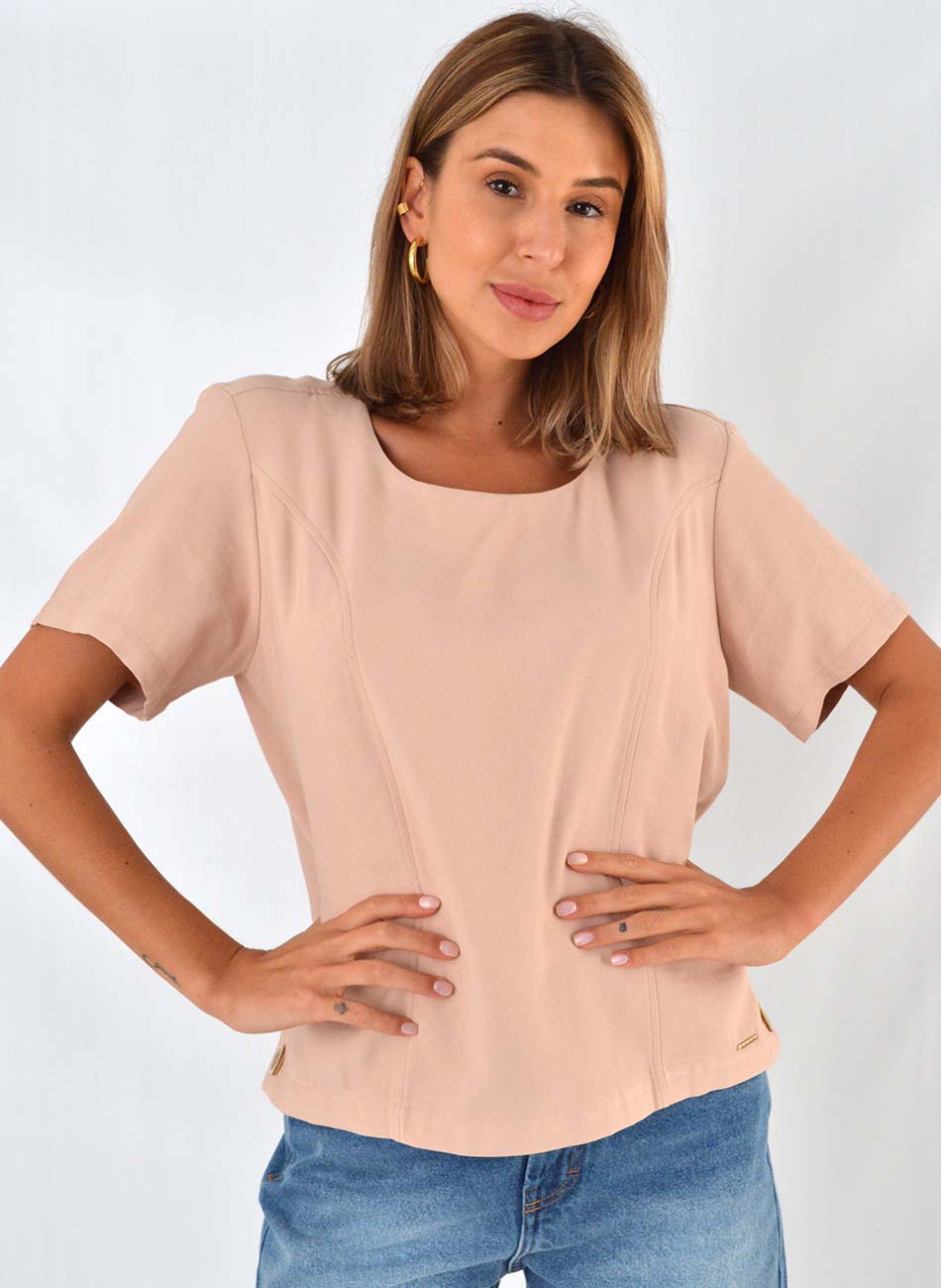 Blusa Alfaiataria Bana Bana Blusch - Foto 1