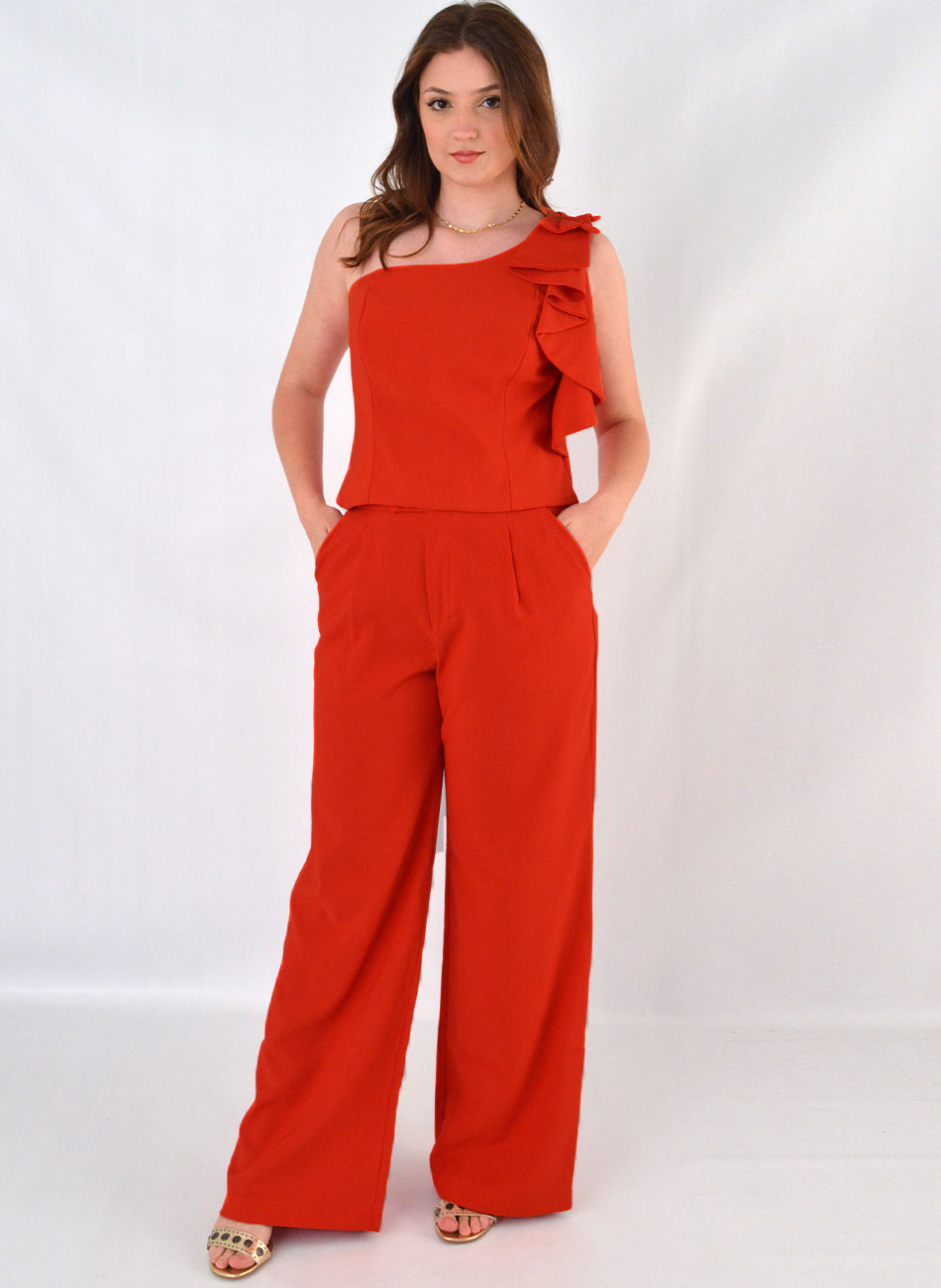 Conjunto Vermelho com Cala Alfaiataria Aramodu  - Foto 1