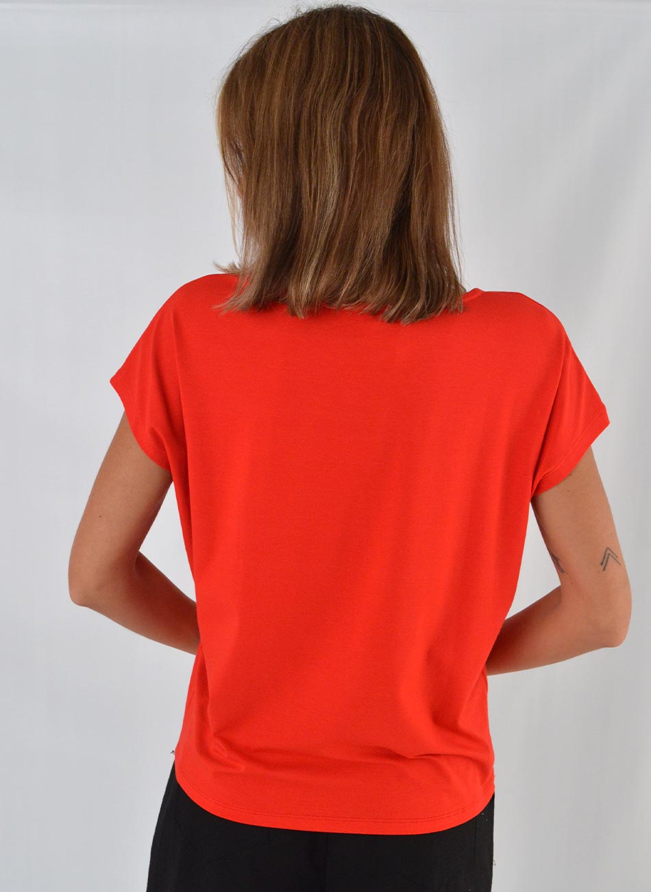 Blusa Viscolycra Vermelha Delamo - Foto 2