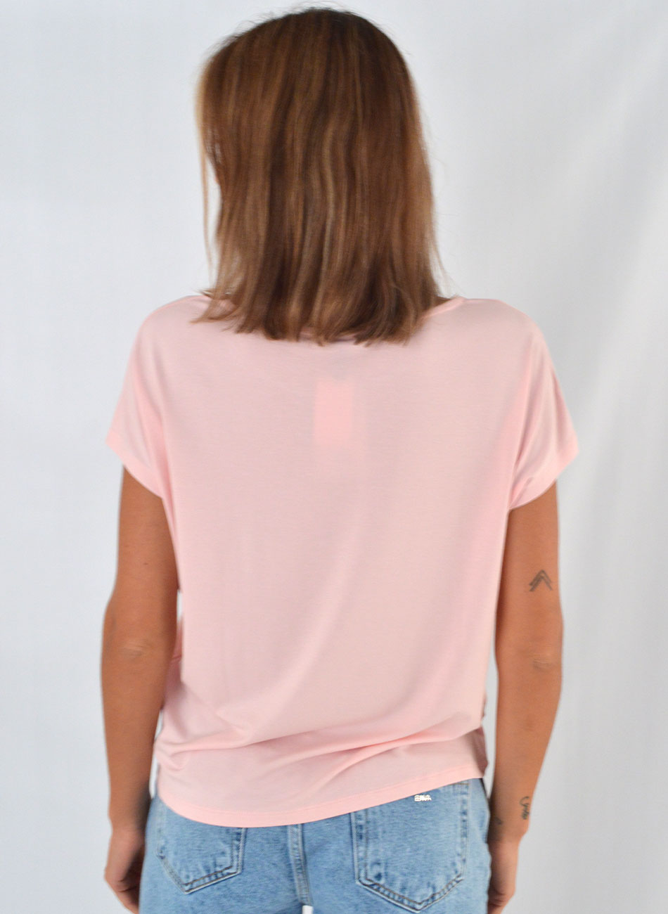 Blusa Rosa Viscolycra Delamo - Foto 2