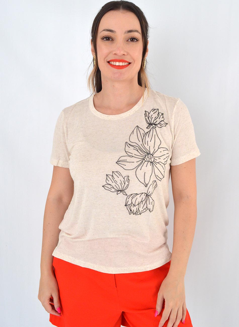 Blusa Viscolycra com Linho Bana Bana  - Foto 1