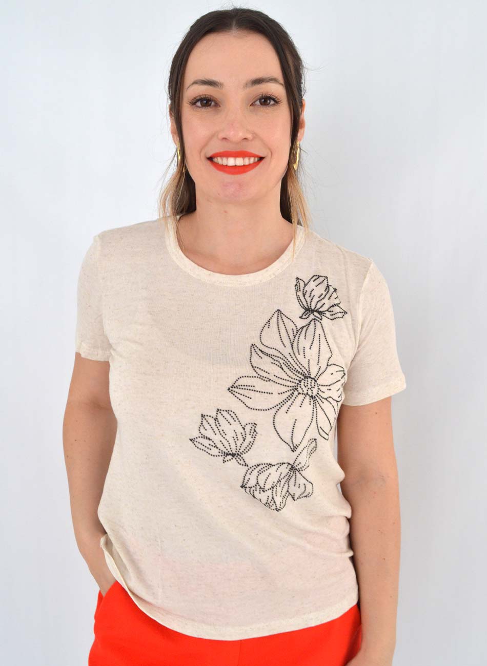 Blusa Viscolycra com Linho Bana Bana  - Foto 2