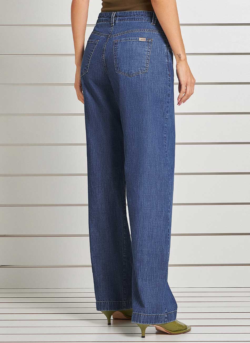 Cala Wide Leg Jeans Gatos e Atos - Foto 1