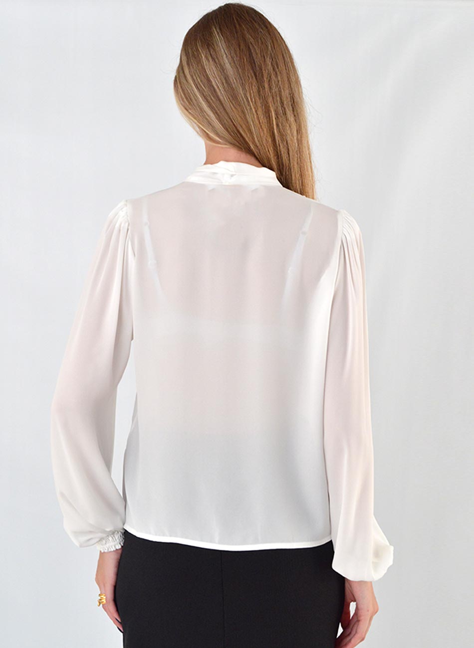 Blusa Gola Gravata MX Fashion - Foto 3