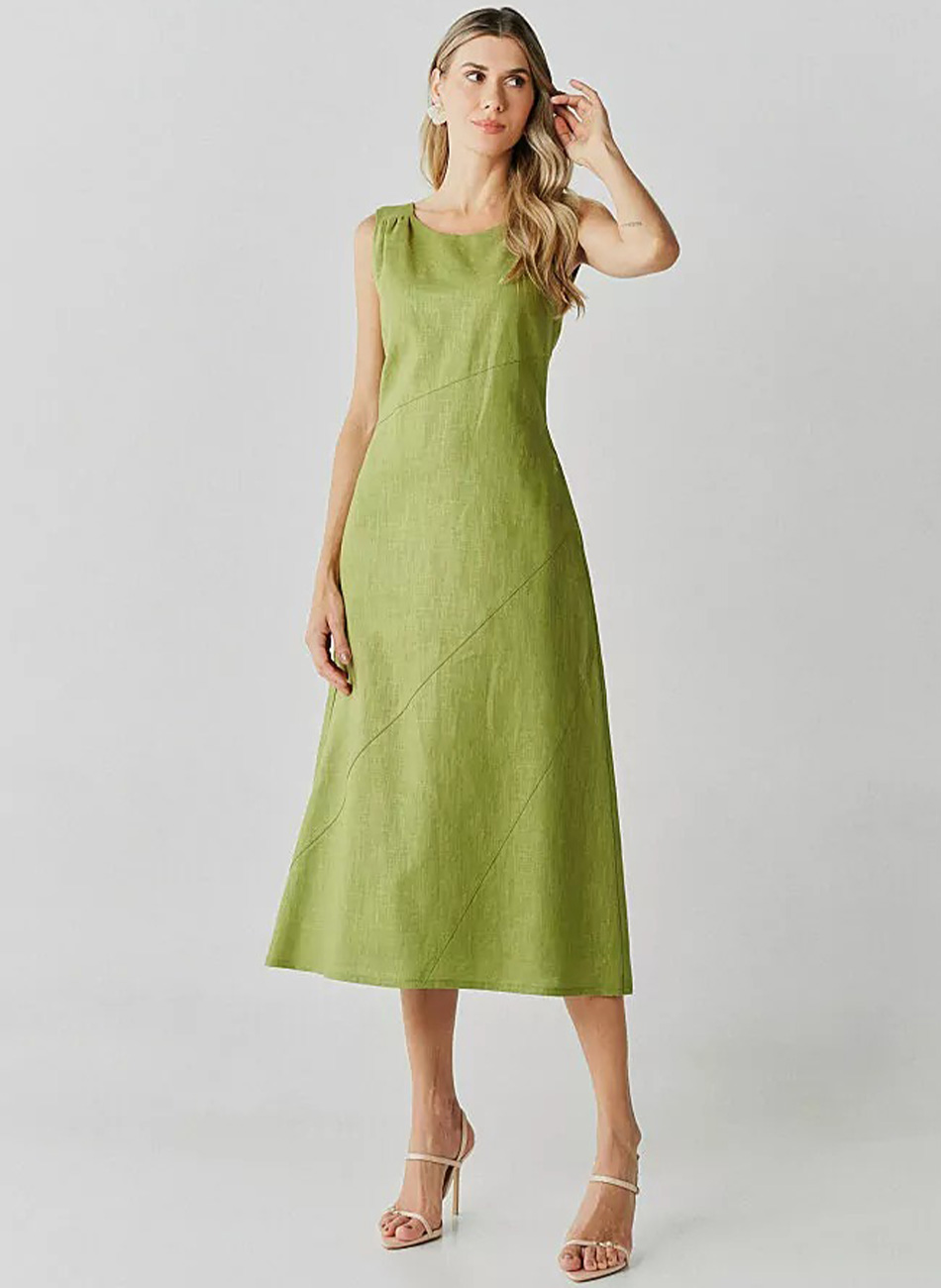 Vestido Midi Verde Innocence  - Foto 2