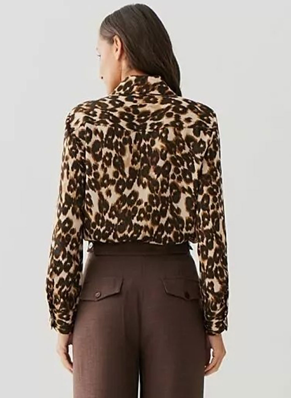 Camisa Em Crepe Animal Print Innocence - Foto 2