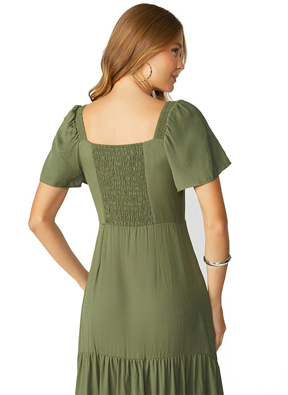 Vestido Midi Trs Marias Verde Milvest  - Foto 2