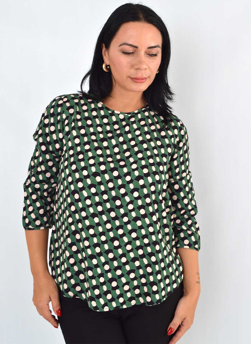 Blusa Viscose Estampada Citta - Foto 1