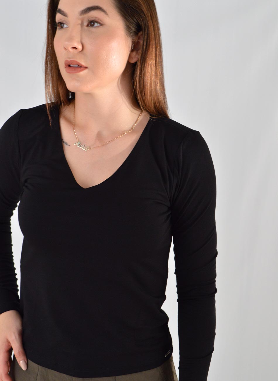 Blusa Bsica Viscolycra Declari - Foto 2