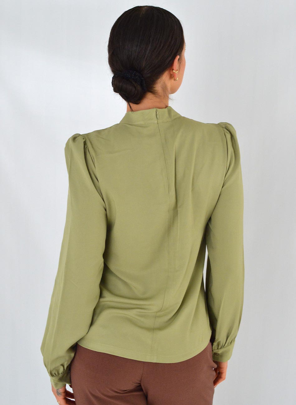 Blusa Viscose Mista Verde Gatos e Atos - Foto 6