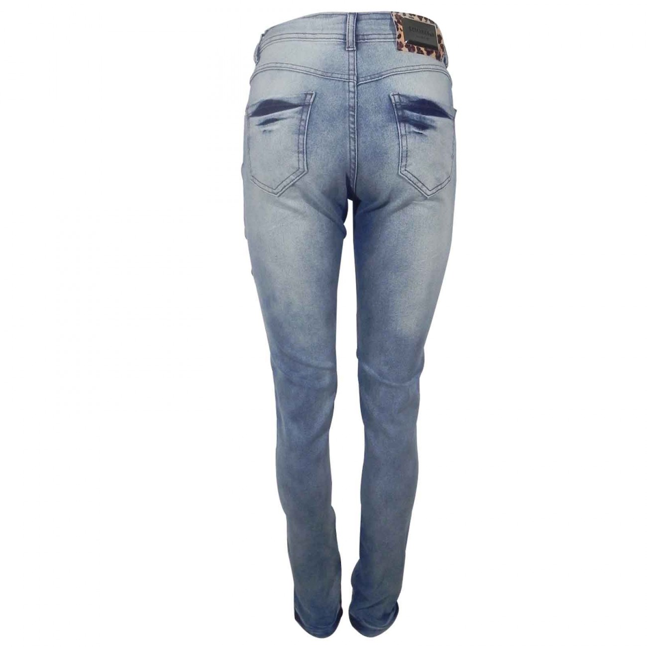 Calça Jeans Feminina Skinny Gatabakana Pole Modas 5789