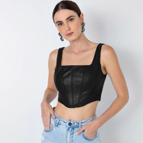 Top Cropped Feminino Flor de Lis